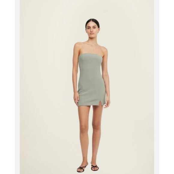 Bec & Bridge Dresses & Skirts - Bec & Bridge Dress Karina Strapless Mini in Sage Green